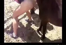 Mulher adora levar piroca de cavalo na buceta